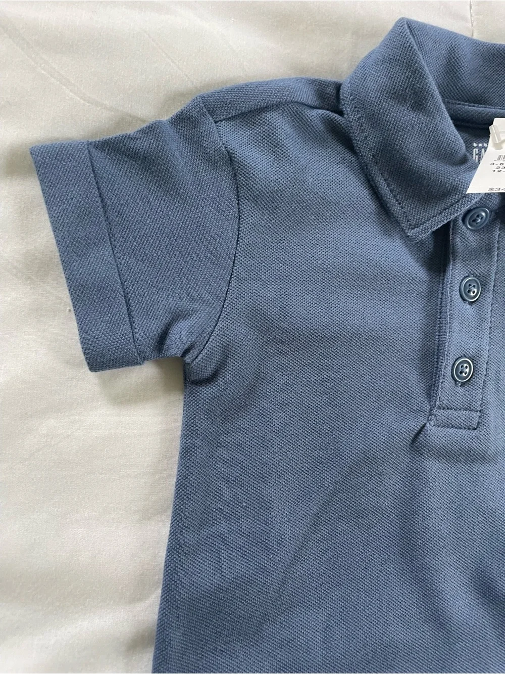 Baby GAP Blue Polo Teddy Short-Sleeve One-Piece